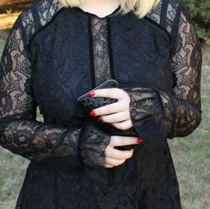 Black lace dress
